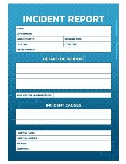 Free Simple Professional Incident Report Template In Google Docs