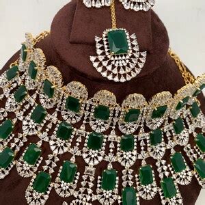 Kiara Advani Choker Emerald Green Bridal Choker Indian Etsy