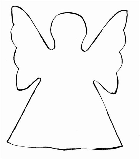 Cut Out Angel Template Printable Free