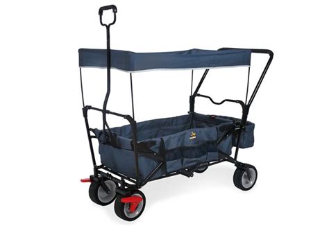 Chariot De Transport Pour Jeux Enfant Pliable 4 Roues Paxi Bleu