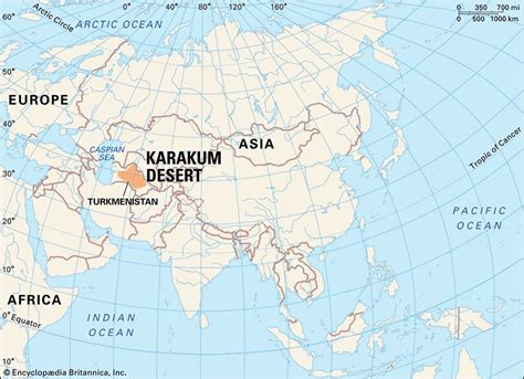 Karakum Desert | Map & Facts | Britannica