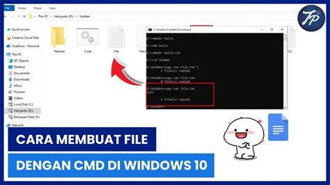 Cara Membuat File Dengan CMD Di Windows 10 Buat File Di CMD YouTube