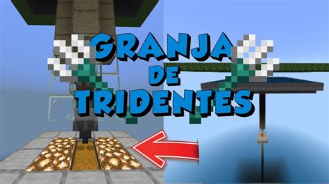 Granja De Tridentes Facil Para Mcpe Bedrock Youtube