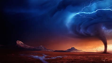 2560x1440 Tornado Art 1440P Resolution ,HD 4k Wallpapers,Images ...