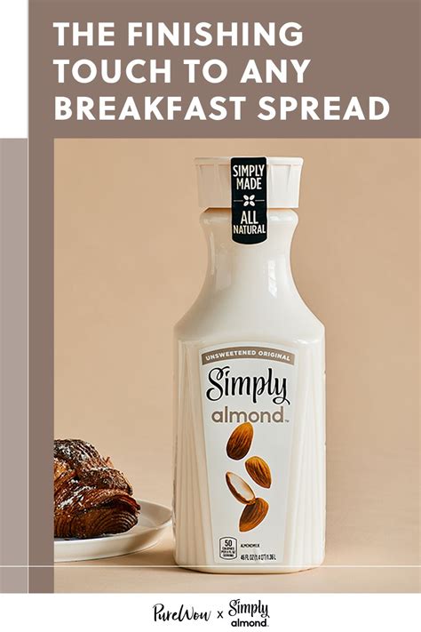 Simply™ Almond Original Unsweetened Almond Recipes Unsweetened Milk