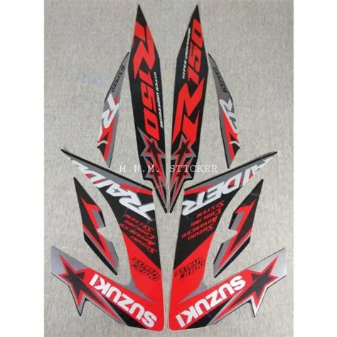 Oh Suzuki Side Mirror Body Cover Raider Reborn Decals Sticker Star