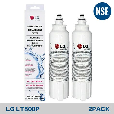 Lot Of 2 LG Replacement Refrigerator Water Filter Part ADQ73613401