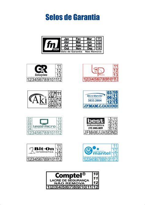 Mundo Das Capas Selos De Garantia
