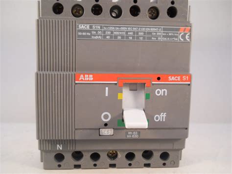 Abb Mccb Four Pole A Sace S S N Circuit Breaker Sda R