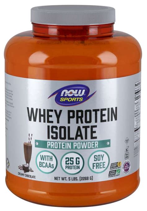 Now Foods Whey Protein Isolate Chocolate 5 Lb