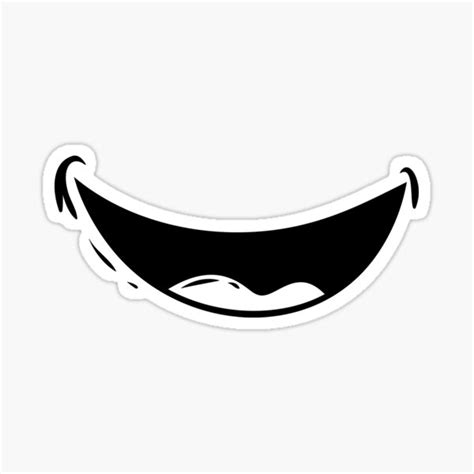 "Goofy no teeth smile Cartoon Mouth" Sticker for Sale by javes93 | Redbubble