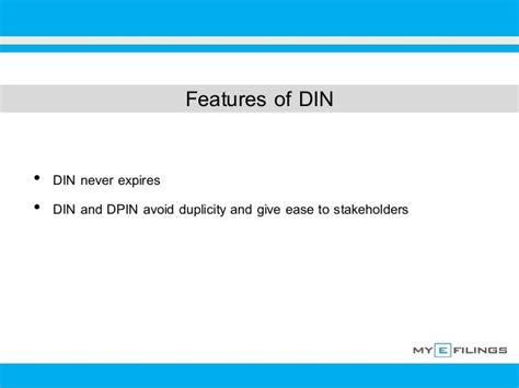 DIN Number- Registration Process And Features