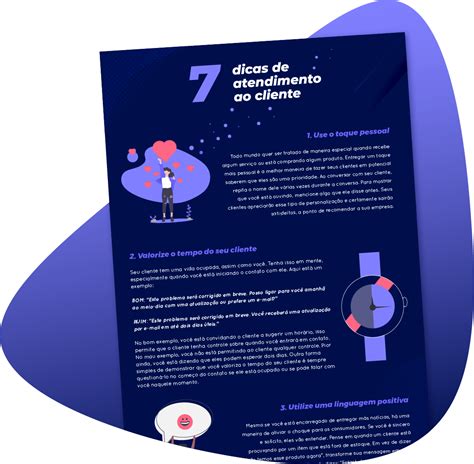 Infográfico de 7 dicas de atendimento ao cliente da Desk Manager