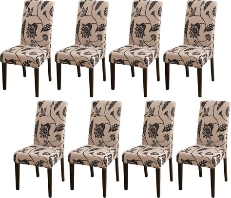 Comfy Gate 4 6 8 Pack Floral Dining Chair Slipcovers 8pc Stretch Parson Chair