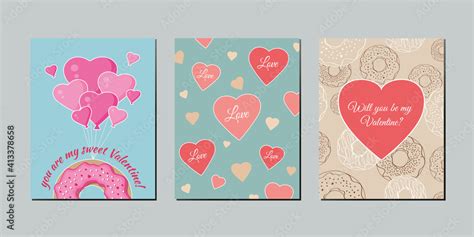 Vector set of greeting cards. Designed specifically for the day of ...