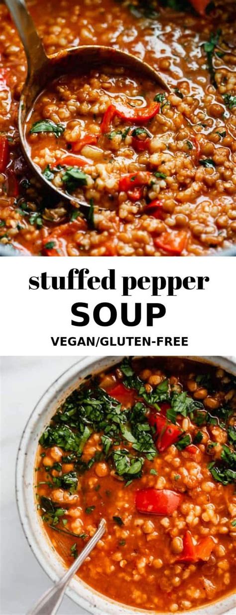 Vegan Stuffed Pepper Soup Artofit