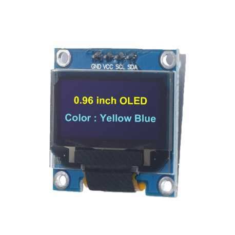 OLED Display Yellow Blue 0 96 128x64 Graphic Boutique Semageek