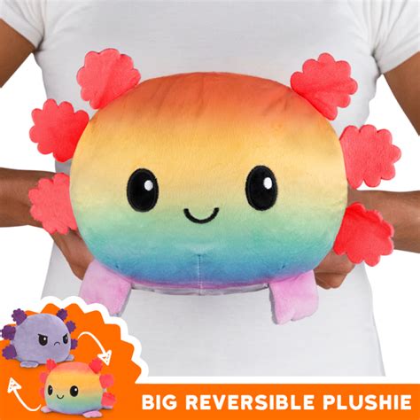 TeeTurtle Big Reversible Axolotl Plushie Home Of The Original