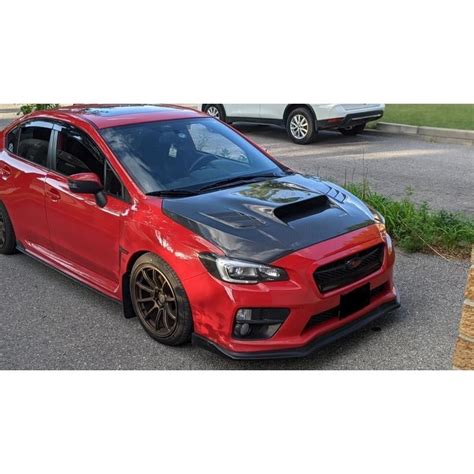 Subaru 15 21 Wrx Sti S4 Vab Vaf Vrsa1 Style Front Hood Carbon Fiber