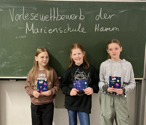 Der Schulsieger Steht Fest Marienschule Hamm