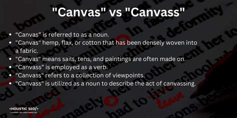 Canvas Vs Canvass Difference Between Them And How To Correctly Use