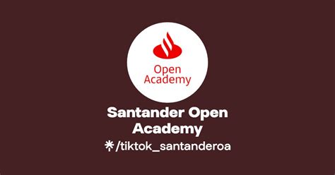 Santander Open Academy Instagram Facebook Linktree