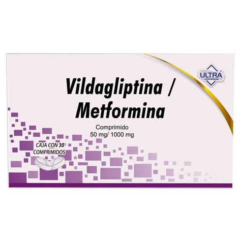 Ultra Vildagliptina Metformina 50 Mg1000 Mg 30 Comprimidos Walmart