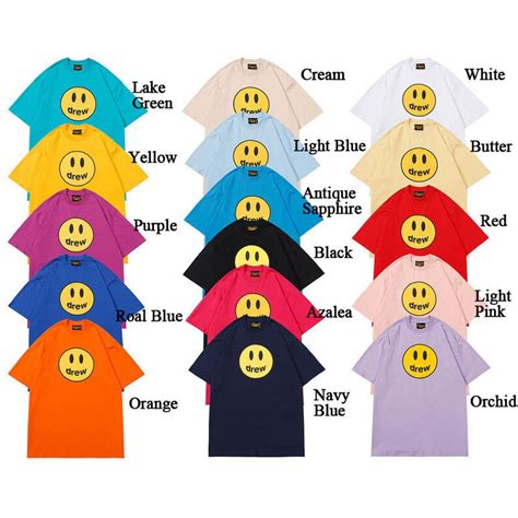 Drew Smiley Face T Shirt Drew T Shirt Etsy