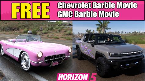 How To Get Free Chevrolet Barbie Movie And GMC Barbie Movie In Forza