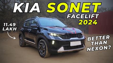 2024 Kia Sonet Facelift Detailed Review Kia Sonet Htx 10 Turbo