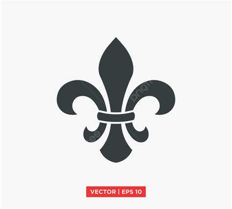 Fleur De Lis Heraldic Symbol Icon Vector Illustration Royal Badge