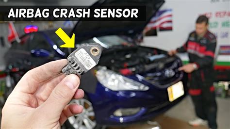 Hyundai Sonata Front Crash Airbag Sensor Location Replacement Air Bag Crash Sensor Youtube