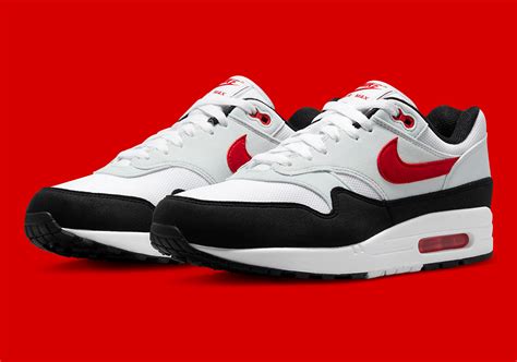 Nike Air Max 1 White University Red Pure Platinum Black Fd9082 101