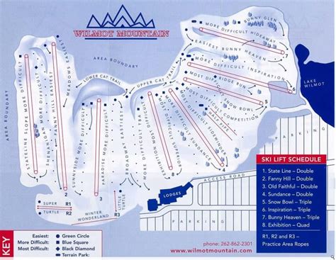 Wilmot Mountain Trail Map Liftopia