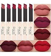 Amazon 6Pcs Lip Liner And Lipstick Set DNM Chestnut Nude Dark