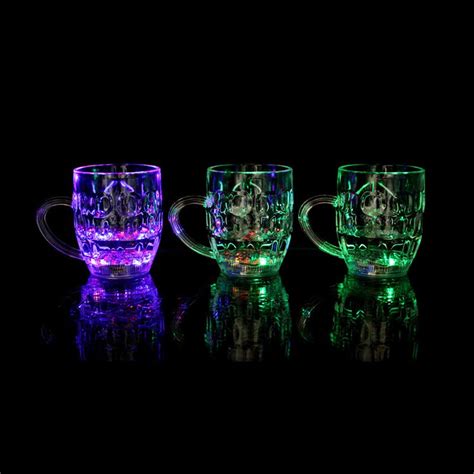 2 Stks Partij LED Mok Cup Kleurrijke Bier Vat Cups Grandado