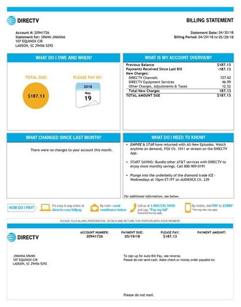 Fake Utility Bill Template Free