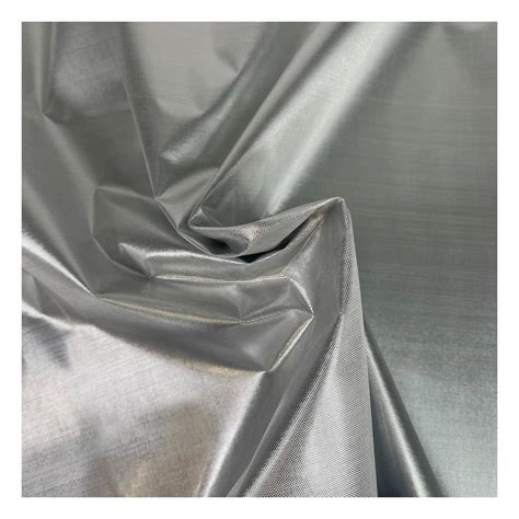 Silver Metallic Sheer Fabric By The Metre Hobbycraft