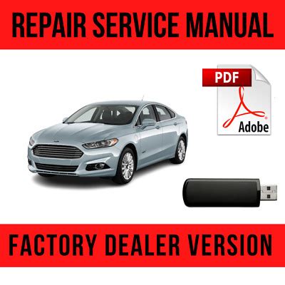 Ford Fusion Hybrid Energi 2013 2020 Factory Repair Manual USB EBay