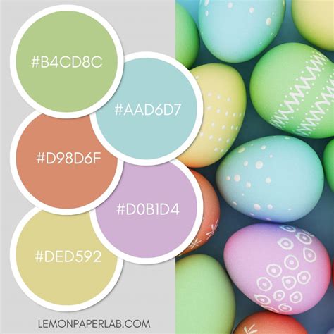 12 Easter Color Palette Ideas - Lemon Paper Lab