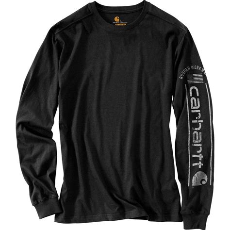 Carhartt Relaxed Fit Midweight Long Sleeve Logo Graphic T Shirt Mens