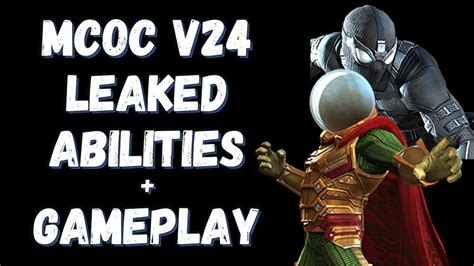 V24 Mysterio And Spiderman Stealth Suit Leaked Abilities Gameplay Marvel Contest Of Champions