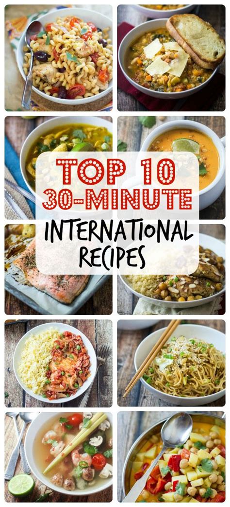 Top 10 thirty minute international recipes – Artofit