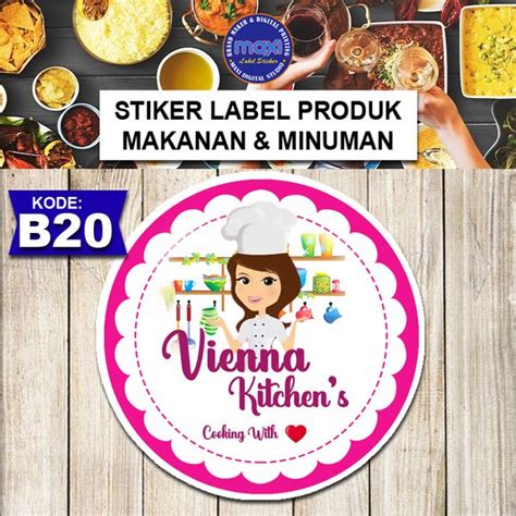 30 Trend Terbaru Stiker Label Makanan Bentuk Kotak Aneka Stiker Keren