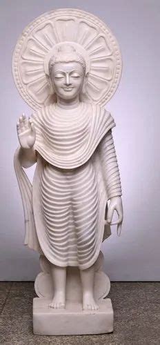 Jaipurcrafts White Marble Buddha Statue Sizedimension 3 Feet At Rs