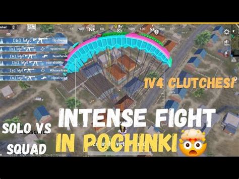 Intesnse Fight In Pochinki Solo Vs Squad Chicken Dinner With Kills