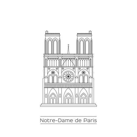 Rysowa Notre Dame De Paris Francja Ilustracji Ilustracja Z O Onej Z