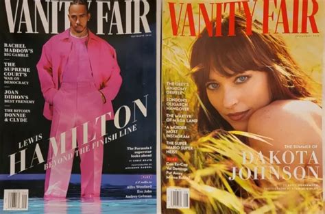 Vanity Fair Magazine Lot Julyaug And September 2022 Lewis Hamilton