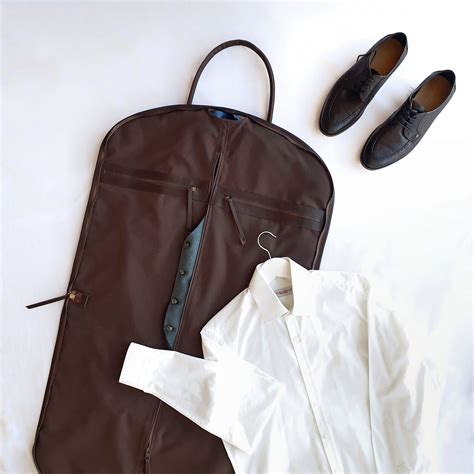 Leather Garment Bag Travel Garment Bag Carry-on Garment Bag With ...