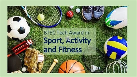 Btec Tech Award In Sport Activity And Fitness